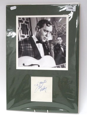 Lot 1350 - Bill Haley Autograph, blue ink signed...