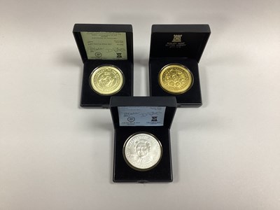 Lot 104 - Three Isle Of Man Pobjoy Mint Silver Crowns,...