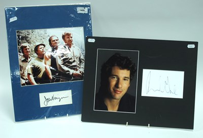 Lot 1409 - Richard Gere and John Voight Autographs, pen...