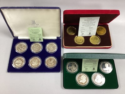 Lot 48 - Three Pobjoy Mint Isle Of Man Crown Sets, 1986...