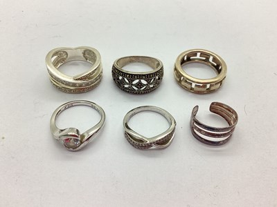 Lot 98 - An Assortment of "925" and Other Rings, to...