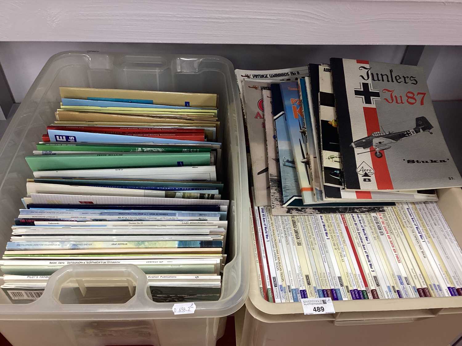 Lot 489 - WWII Aircraft and Military History Theme Books...