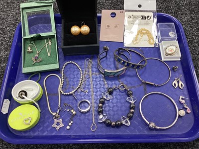 Lot 105 - An Assortment of "925" and Other Jewellery, to...