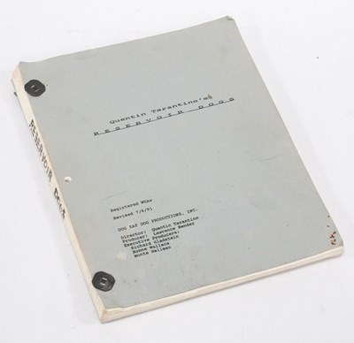 Lot 1420 - Quentin Tarantino's Reservoir Dogs Film Script,...