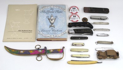 Lot 1315 - French Model Vintage Car, pocket knives,...