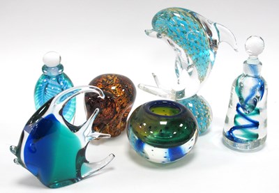 Lot 1222 - Andrew Sanders & Bettner Scent Bottles, Murano...