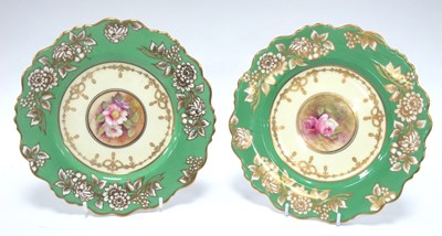 Lot 1218 - A Pair of Royal Paragon Cabinet Plates signed...