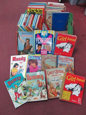 Lot 1081 - Children's Annuals- Jackie, Bunty, Jinty, Girl,...