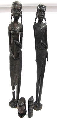 Lot 1422 - Ethnographica- Large African Hardwood Female...