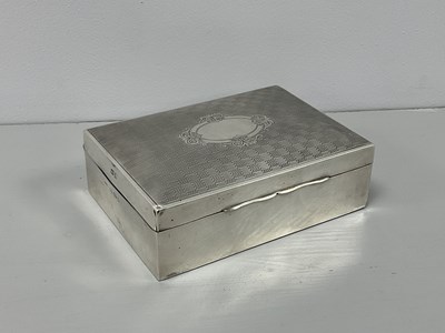 Lot 6 - A Hallmarked Silver Cigarette Box, J.G Ltd,...