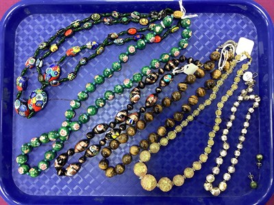 Lot 190 - A Collection of Vintage Beaded Necklaces,...