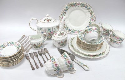 Lot 1233 - Aynsley Wild Tudor Tea Set, including eight...