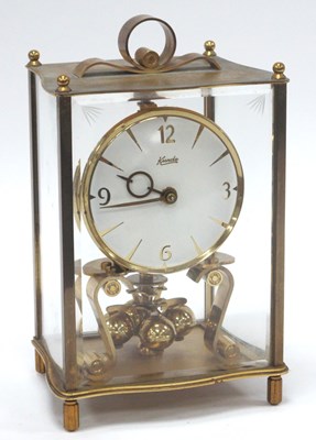 Lot 1418 - Kundo Brass Cased Mantle Clock with Kieniger...