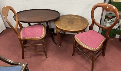 Lot 1524 - Walnut Oval Shaped Coffee Table, with a...