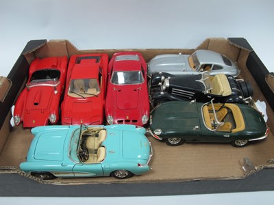 Lot 1017 - Burago Model Ferrari, Jaguar, Mercedes and...