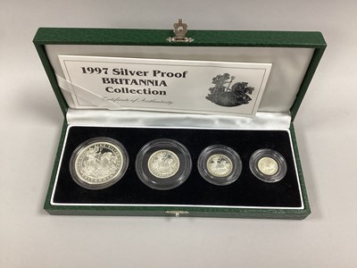 Lot 127 - 1997 Royal Mint Silver Proof Britannia Four...