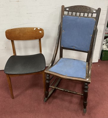 Lot 1529 - Early XX Century Rocking Chair, with...