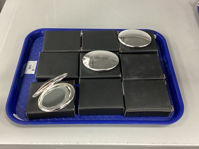 Lot 149 - A Collection of Modern Compact Mirrors, of...