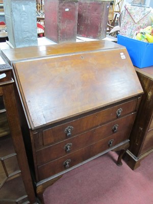 Lot 1612 - 1930's Walnut Bureau, with fall front over...