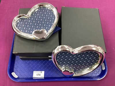 Lot 174 - Six Modern Heartshape Photograph Frames, of...