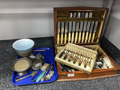 Lot 132 - Canteen of Assorted Cutlery, together with an...