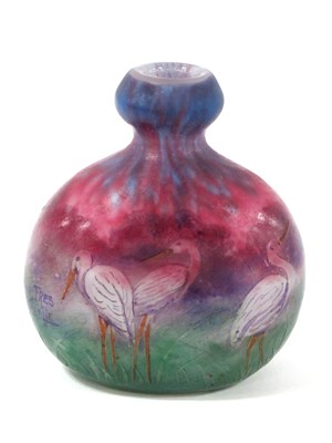 Lot 1004 - A Muller Fréres Luneville Cameo Glass Vase, of...