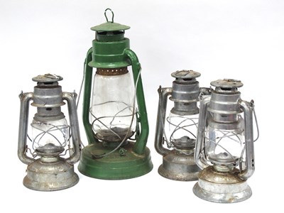 Lot 1421 - Chalwyn lanterns to include one large green...