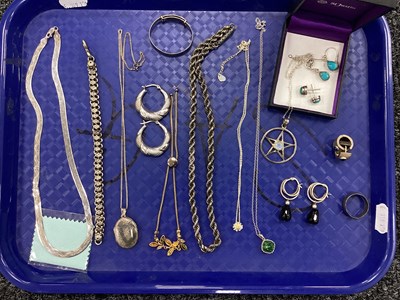 Lot 104 - An Assortment of "925" and Other Jewellery, to...