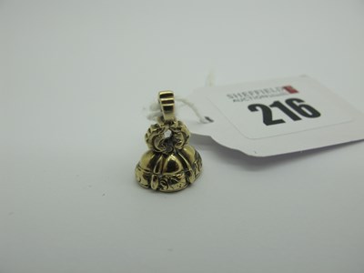 Lot 216 - A Decorative Fob Seal Pendant, with inset...