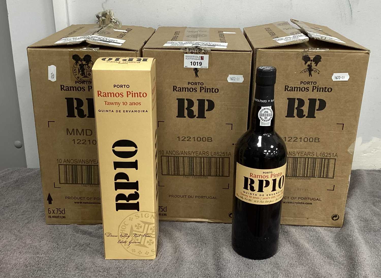 Lot 1019 - Port - Ramos Pinto Port, tawny 10 years, 750ml....
