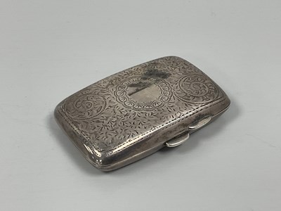 Lot 21 - An Edwardian Hallmarked Silver Cigarette Case,...