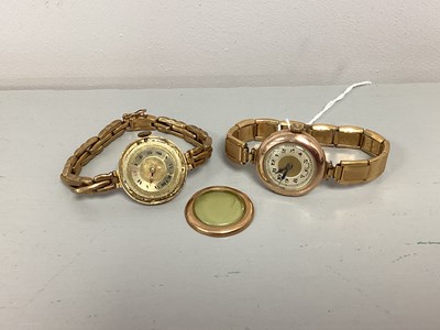 Lot 226 - A 9ct Gold Cased Art Deco Style Wristwatch,...