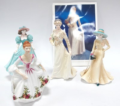 Lot 1263 - Coalport Figurines, 'Kathleen', 'Diana' (with...