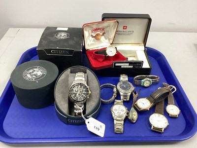 Lot 119 - Citizen; Eco-Drive Gent's Wristwatch, the...