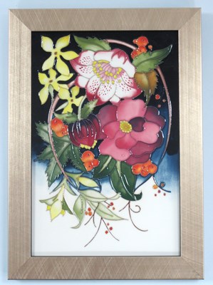 Lot 1186 - A Moorcroft Pottery Plaque 'Ode to Winter',...