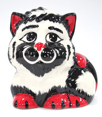 Lot 1279 - Lorna Bailey - Frizzle the Cat, 10cm high...