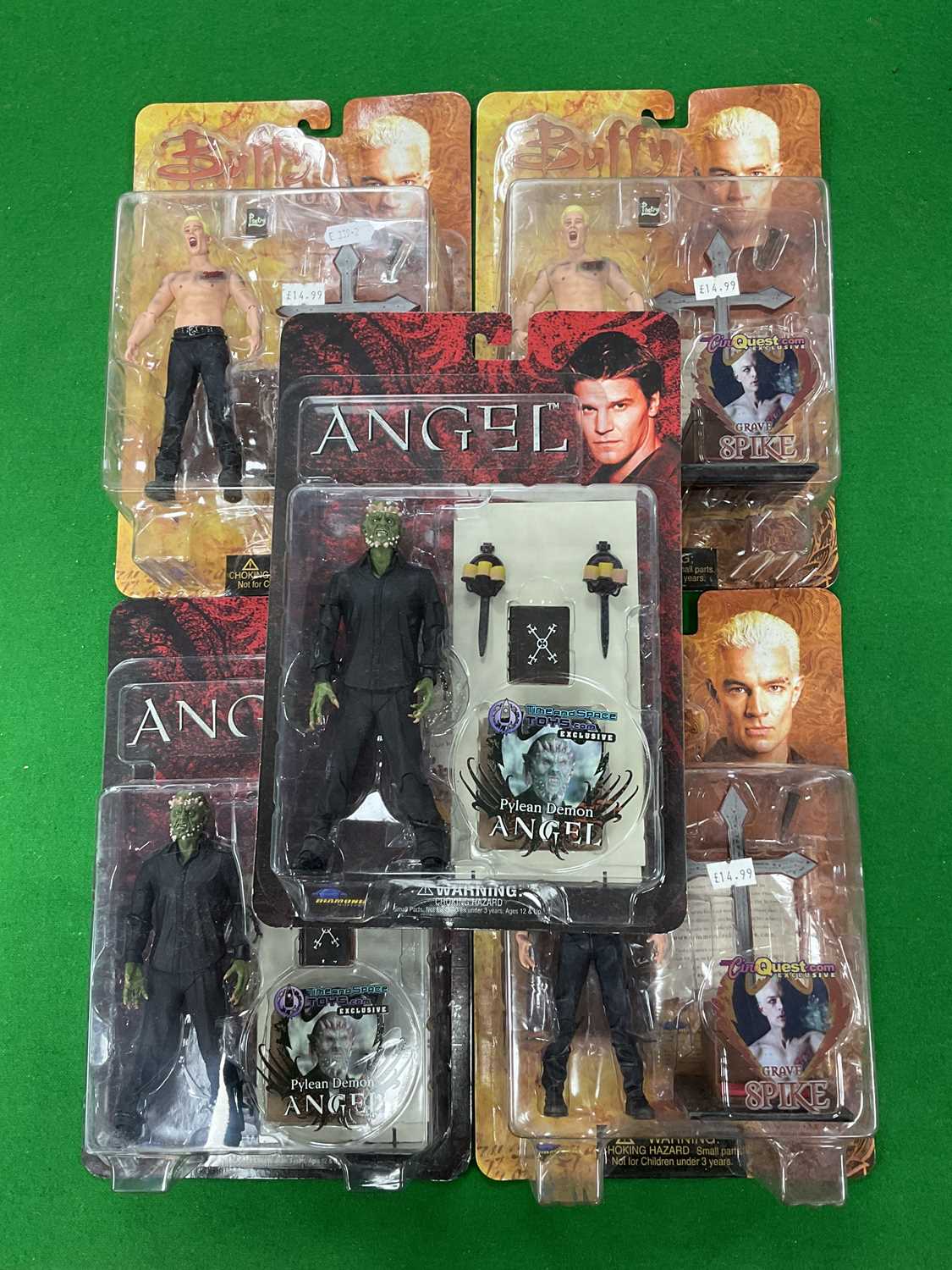 Lot 412 - Five Diamond Select Toys 6" Plastic Action...