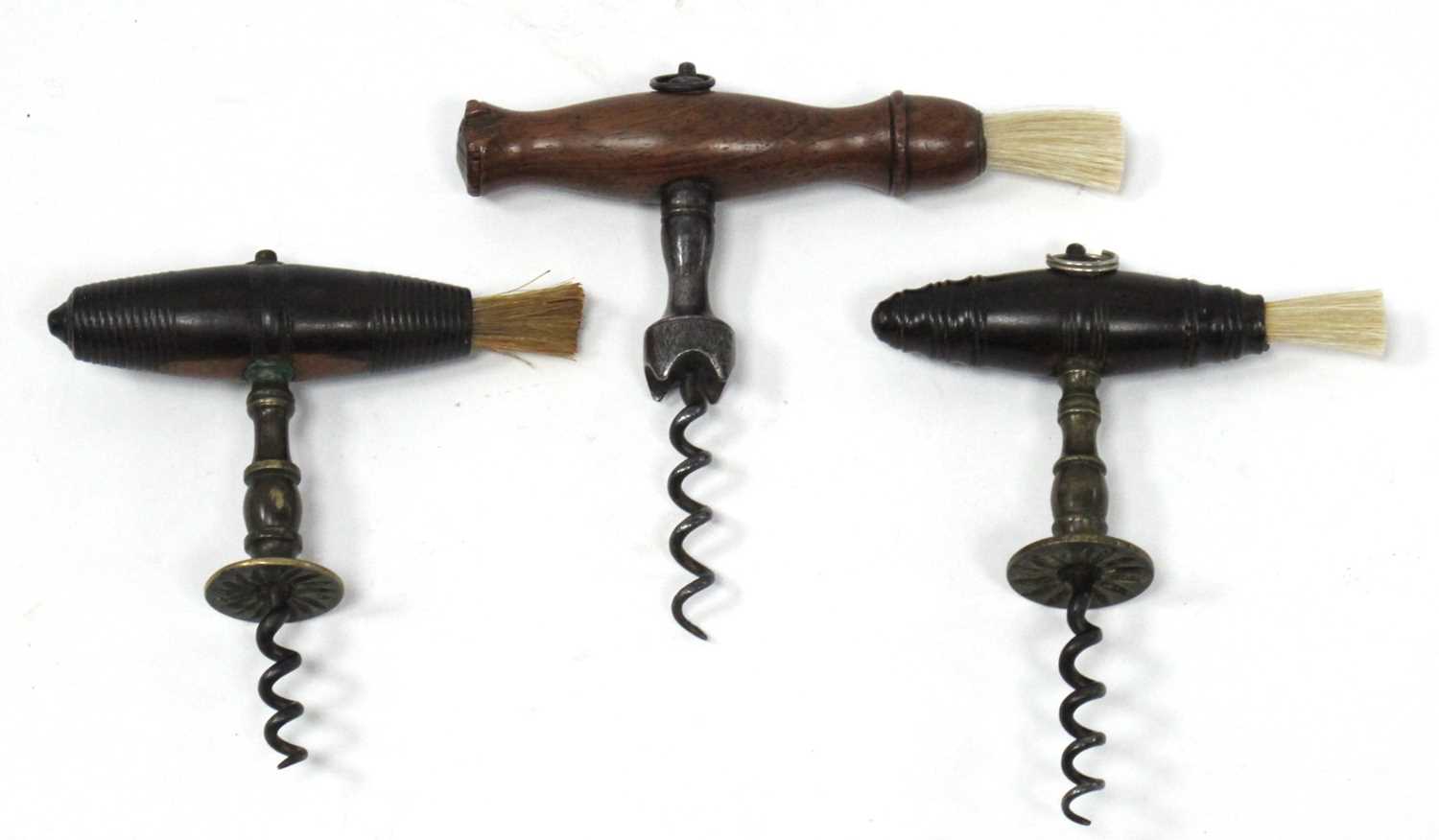 Lot 1323 - A Victorian Corkscrew, with steel helix,...