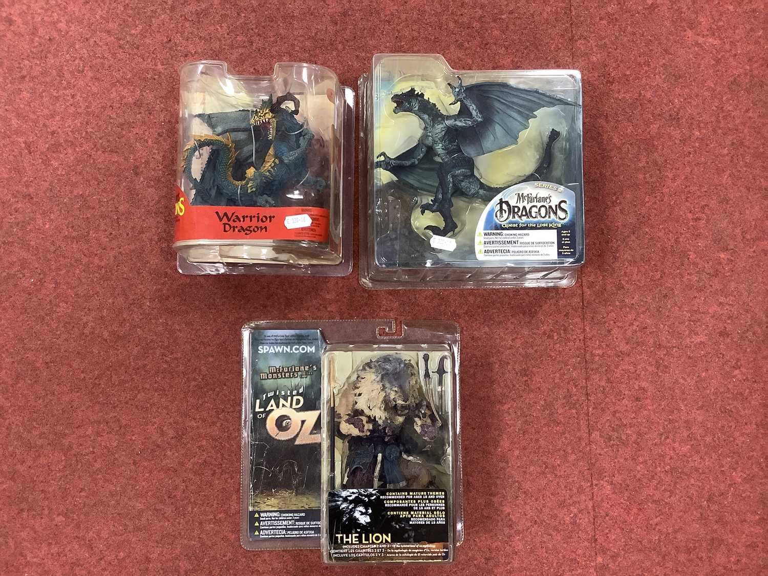 Lot 499 - Three Plastic Model Creatures by McFarlane...