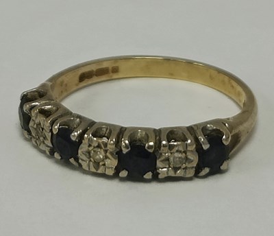 Lot 57 - A 9ct Gold Diamond and Stone Set Ring, the...