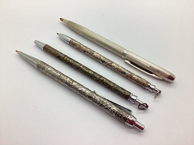 Lot 40 - A Hallmarked Silver Pen, Birmingham 1957,...