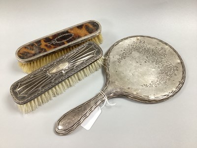 Lot 36 - A Hallmarked Silver Backed Hand Mirror,...