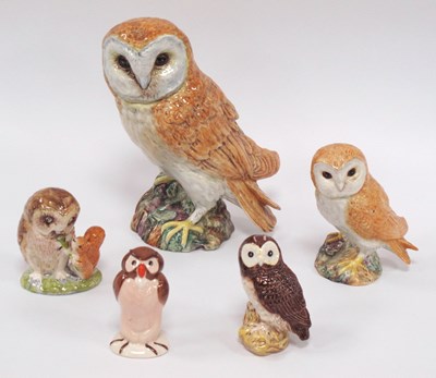 Lot 1250 - Large Beswick Barn Owl Figure, Impressed No...