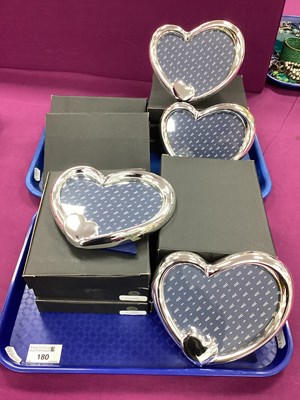 Lot 180 - Twelve Modern Heartshape Photograph Frames, of...