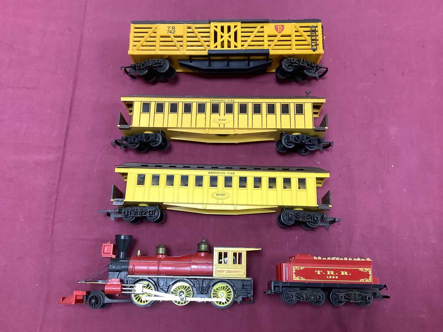 Lot 814 - A Triang 00/HO "Davy Crockett" old-time 2-6-0...