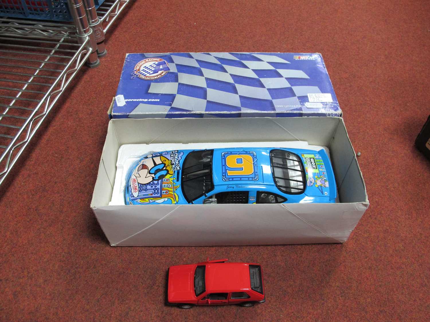 Lot 653 - A Boxed Go Racing NASCAR 1:18th Scale Diecast...