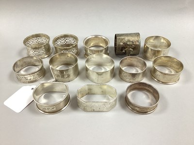 Lot 45 - A Collection of Assorted Hallmarked Silver...