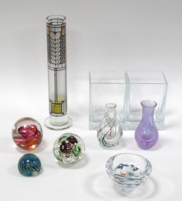 Lot 1222 - Omaggio A Frank Lloyd Wright Glass Cylindrical...