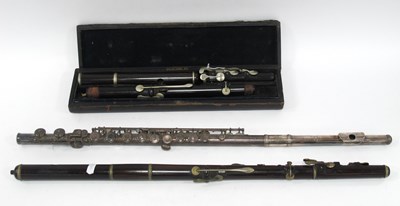 Lot 1348 - Malerne, Paris Silver Plated Flute 68cm long,...