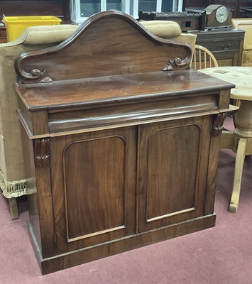 Lot 1550 - XIX Century mahogany Chiffonier with shaped...